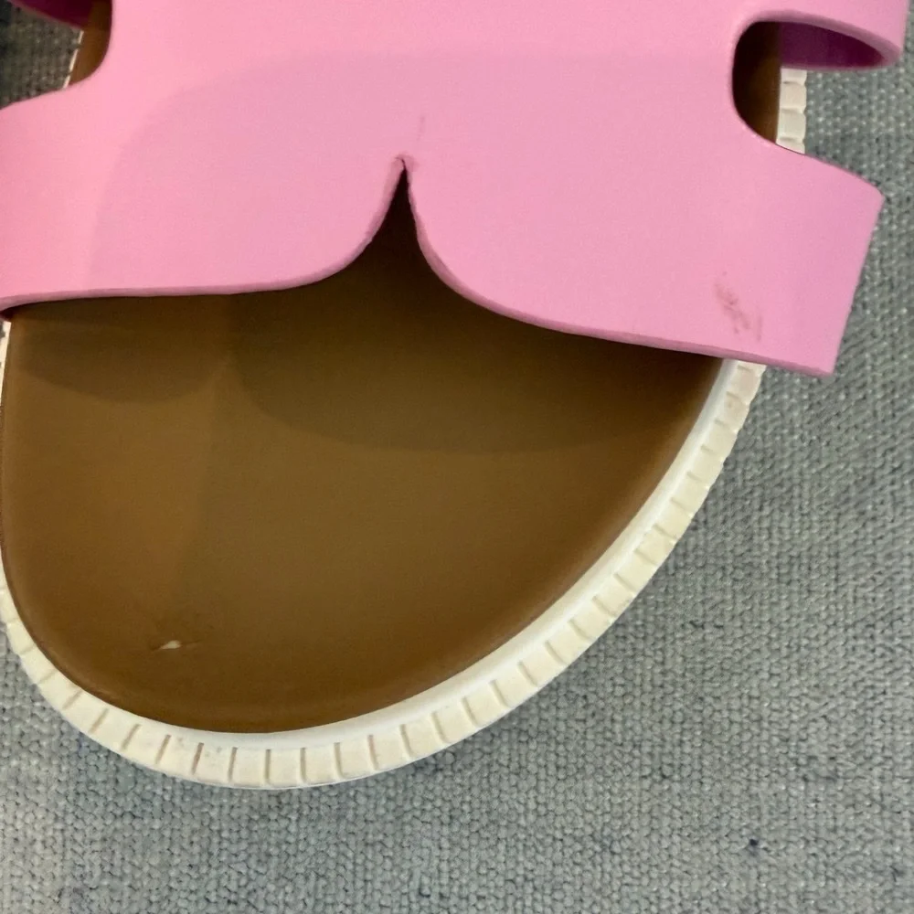 Madden NYC Kids Pink & Silver Slide Sandals